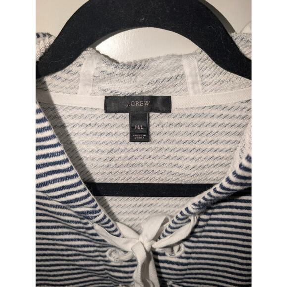 J. Crew Striped Hooded Swim Coverup - Navy and White - Picture 5 of 5